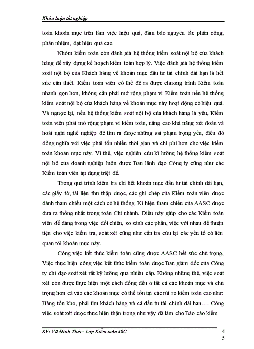 image for page Thực trạng qui trình kiểm toán khoản mục đầu tư dài hạn do công ty kiểm toán aasc thực hiện