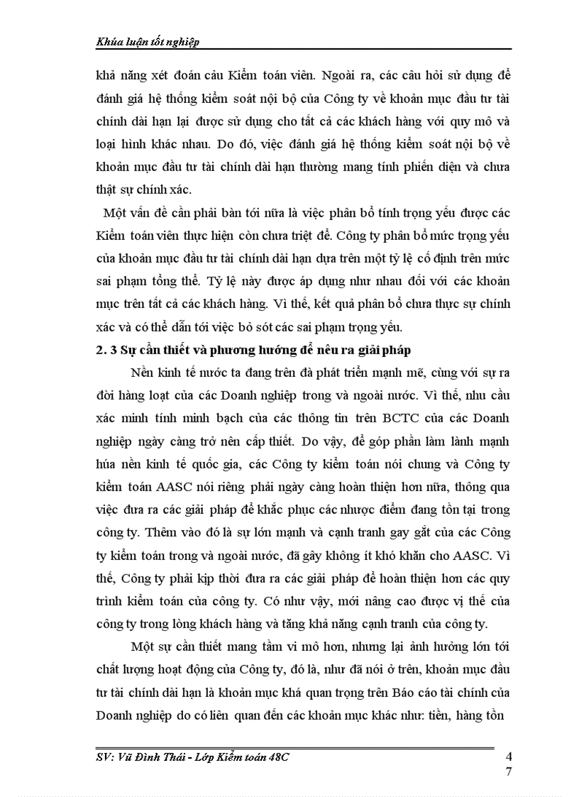 image for page Thực trạng qui trình kiểm toán khoản mục đầu tư dài hạn do công ty kiểm toán aasc thực hiện