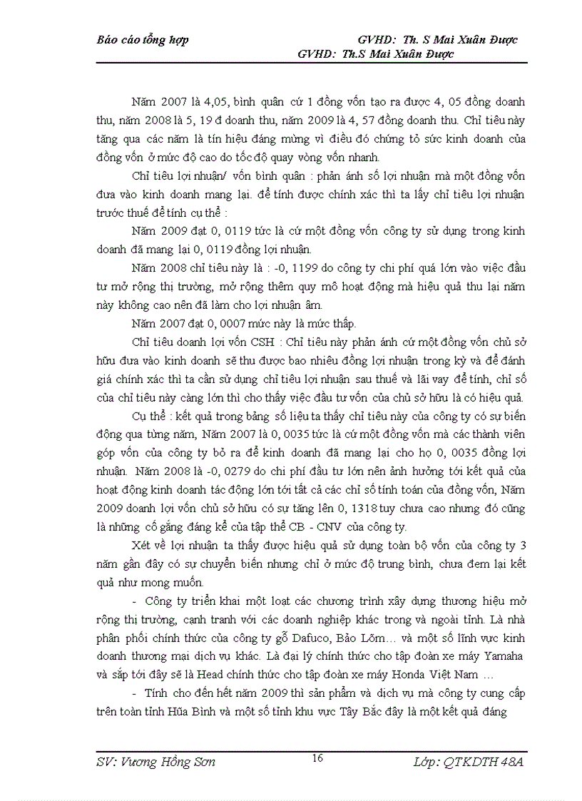 image for page Hiệu quả của việc sử dụng vốn lưu động và vốn cố định tại công ty