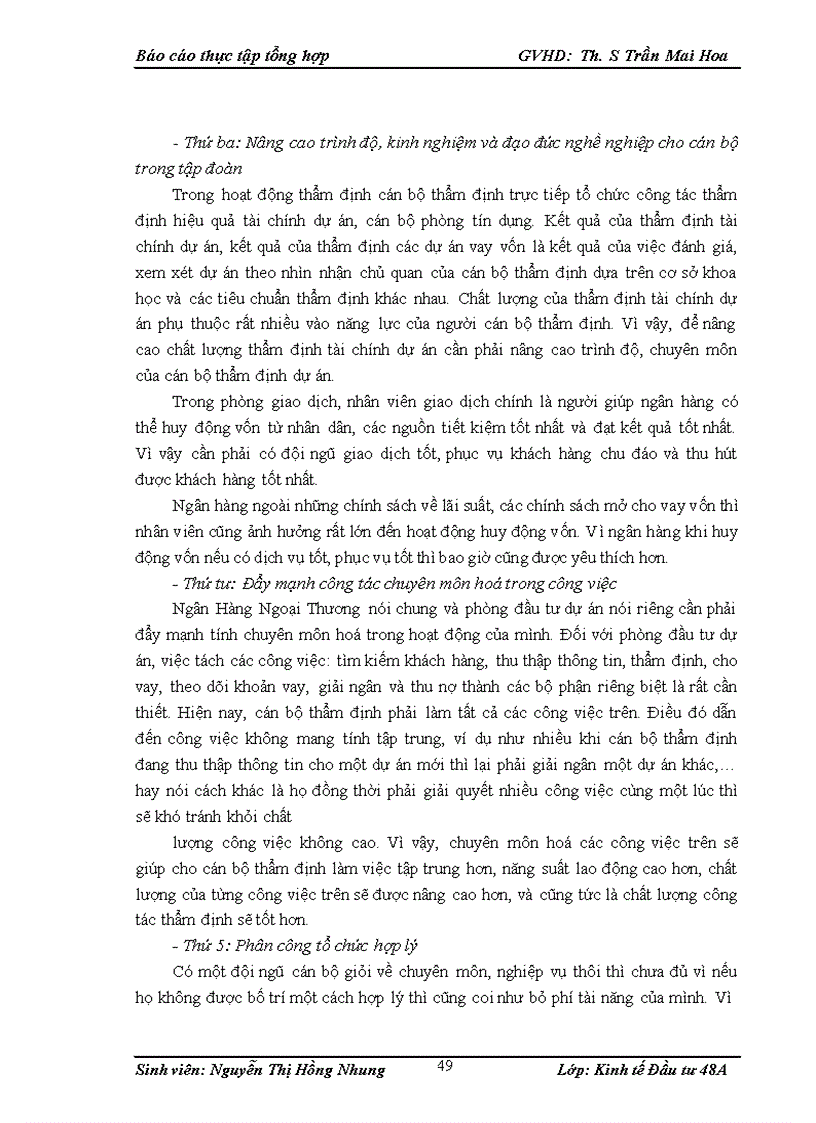 image for page Tình hình hoạt động kinh doanh và quản lý hoạt động đầu tư của nhtmcp ngoại thương việt nam
