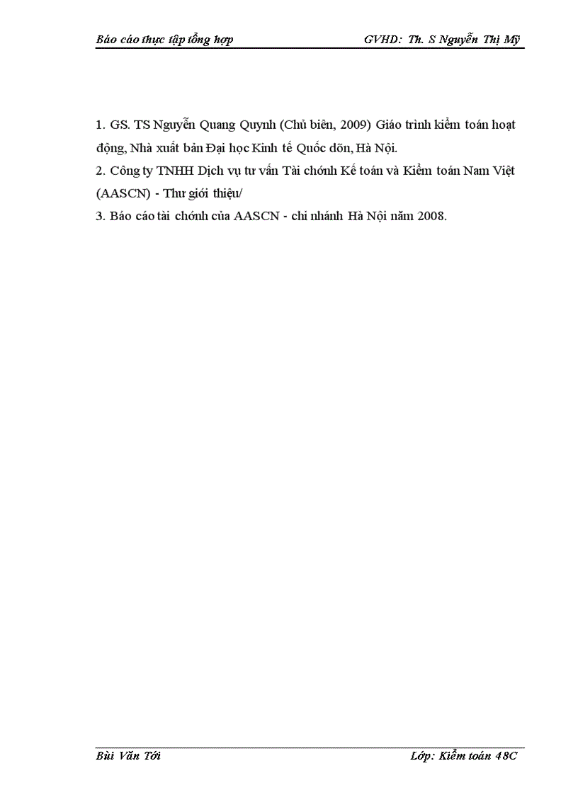 image for page Giải pháp hoàn thiện hoạt động của Công ty TNHH Dịch vụ Tư vấn Tài chính Kế toán và Kiểm toán Nam Việt (AASCN) – Chi nhánh Hà Nội.