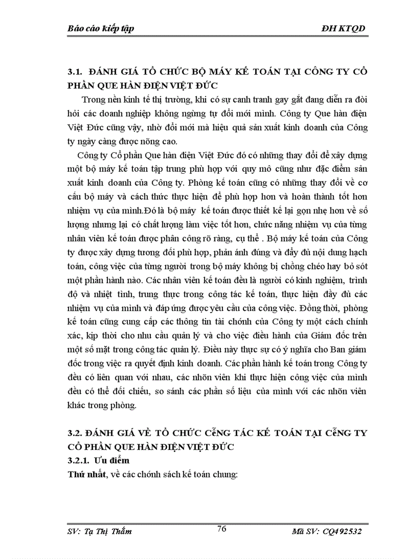image for page Tổ chức bộ máy kế toán và hệ thống kế toán tại công ty cổ phần que hàn điện việt đức