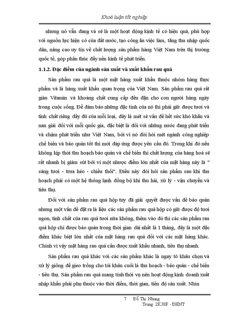 image for page Thực trạng xuất khẩu rau quả của Việt Nam trong những năm qua