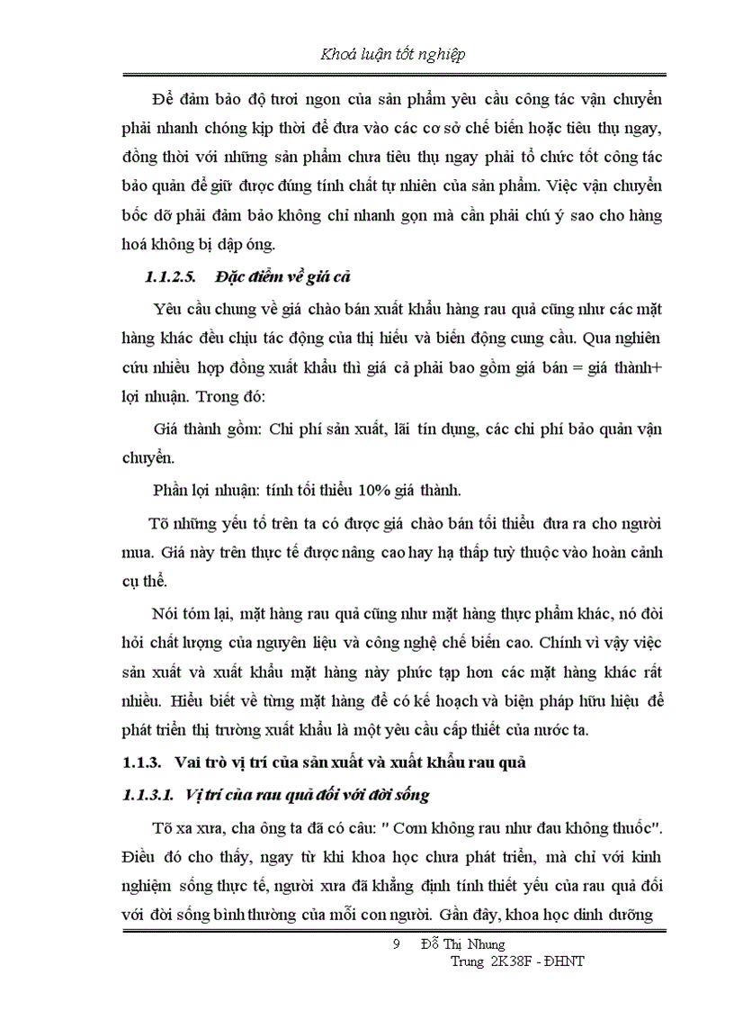 image for page Thực trạng xuất khẩu rau quả của Việt Nam trong những năm qua