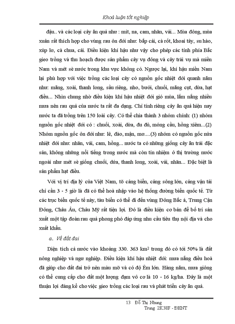 image for page Thực trạng xuất khẩu rau quả của Việt Nam trong những năm qua