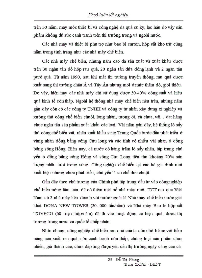 image for page Thực trạng xuất khẩu rau quả của Việt Nam trong những năm qua