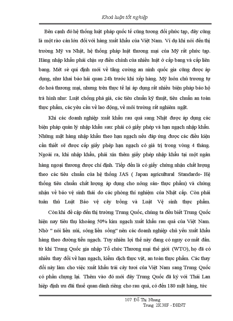 image for page Thực trạng xuất khẩu rau quả của Việt Nam trong những năm qua