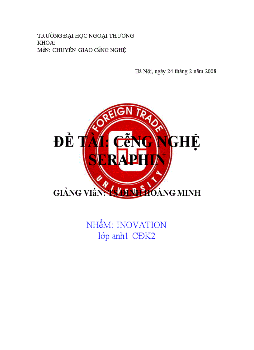 image for page Công nghệ Seraphin – Qui trình xử lý rác thải ở Việt Nam -Lý do chọn đề tài