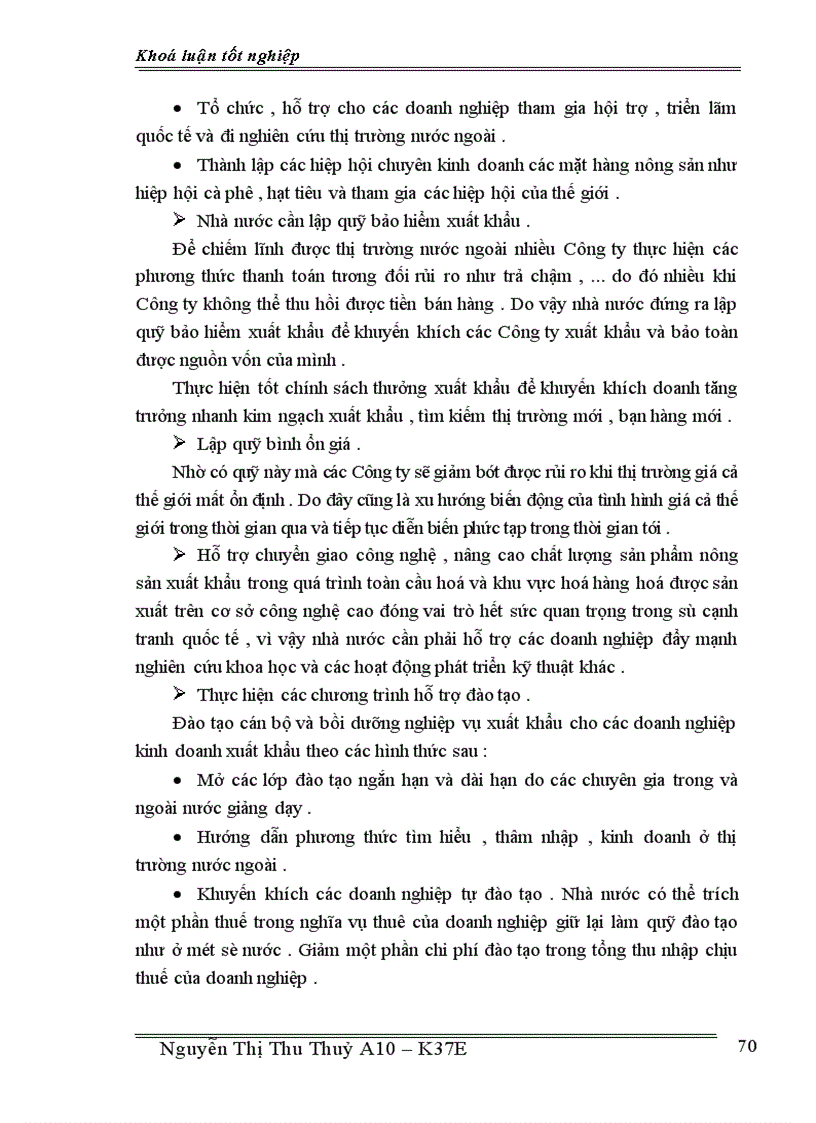 image for page Một số giải pháp chủ yếu nhằm thúc đẩy xuất khẩu nông sản tại công ty INTIMEX