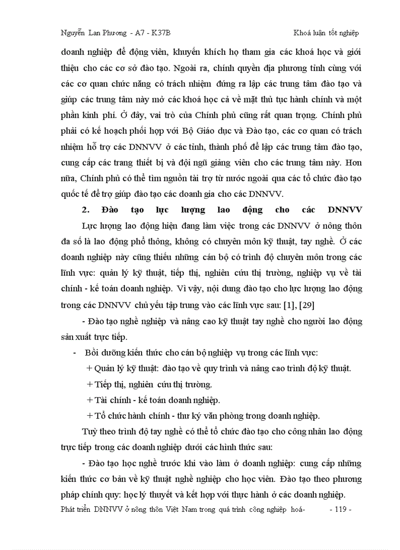image for page Phát triển doanh nghiệp vừa và nhỏ ở nông thôn Việt Nam trong quá trình công nghiệp hoá