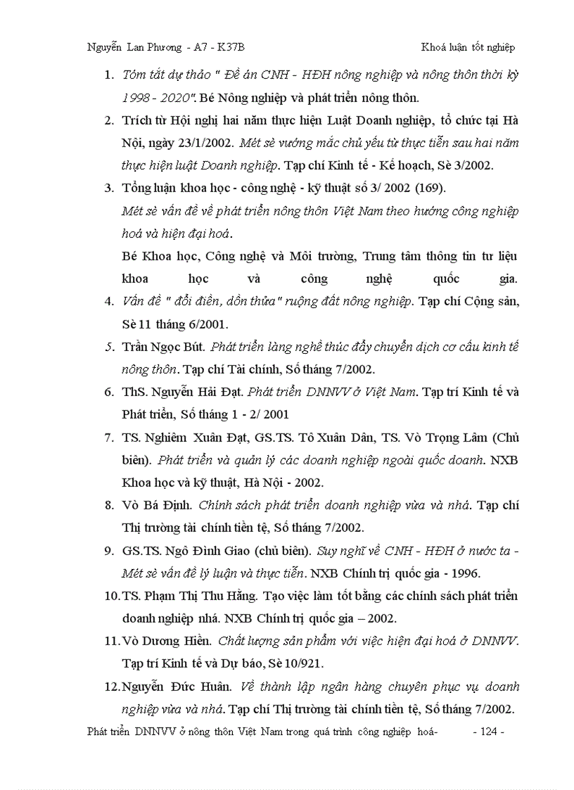 image for page Phát triển doanh nghiệp vừa và nhỏ ở nông thôn Việt Nam trong quá trình công nghiệp hoá