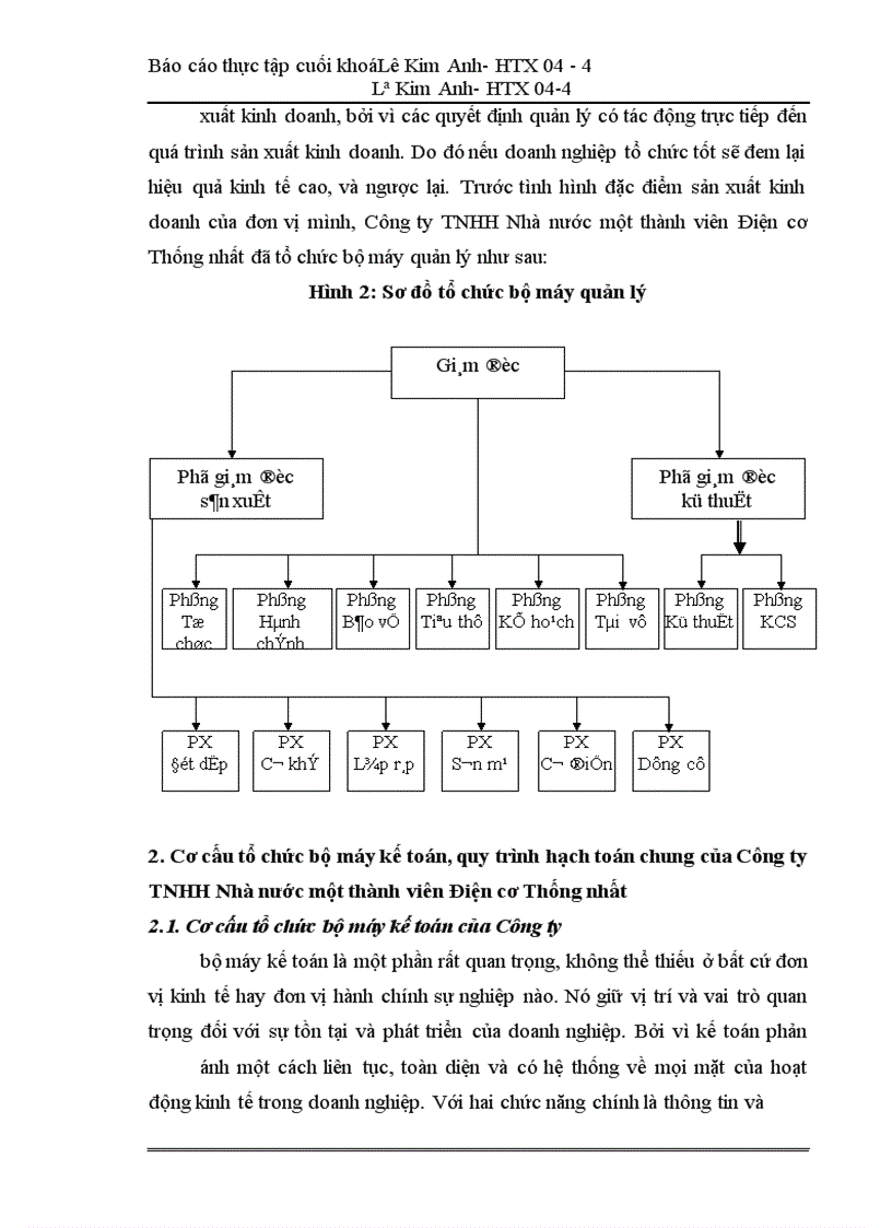 image for page Công tác hạch toán kế toán tại Công ty TNHH Nhà nước một thành viên Điện cơ Thống nhất