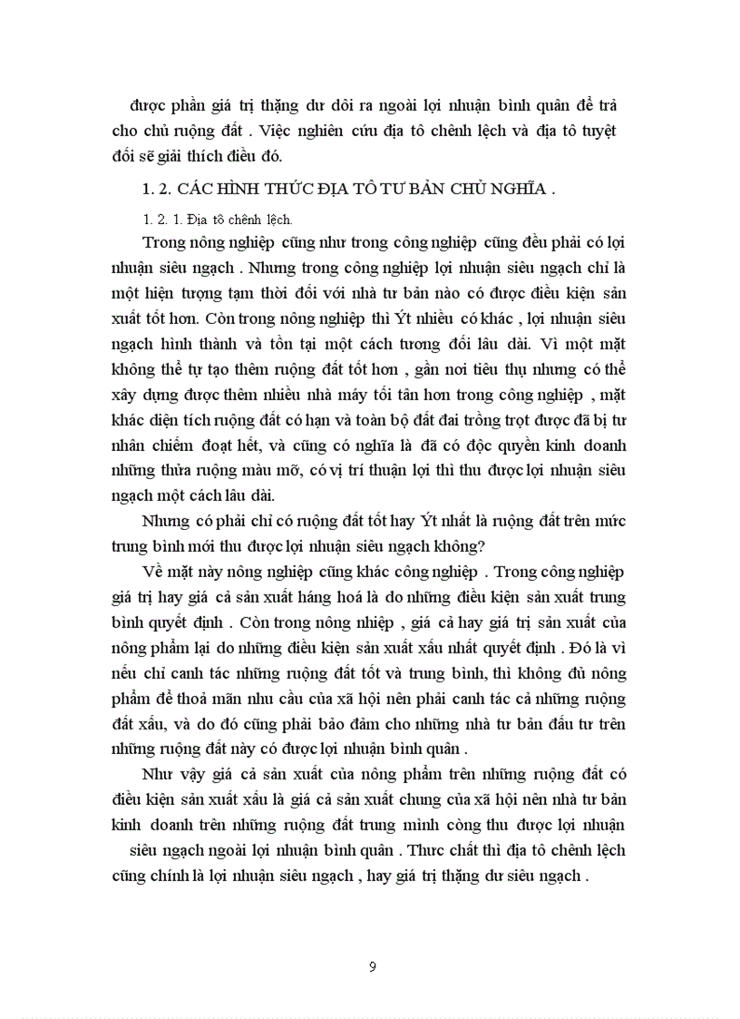 image for page Địa tô của CácMac và sự vận dụng vào chính sách đất đai ở Việt Nam hiện nay