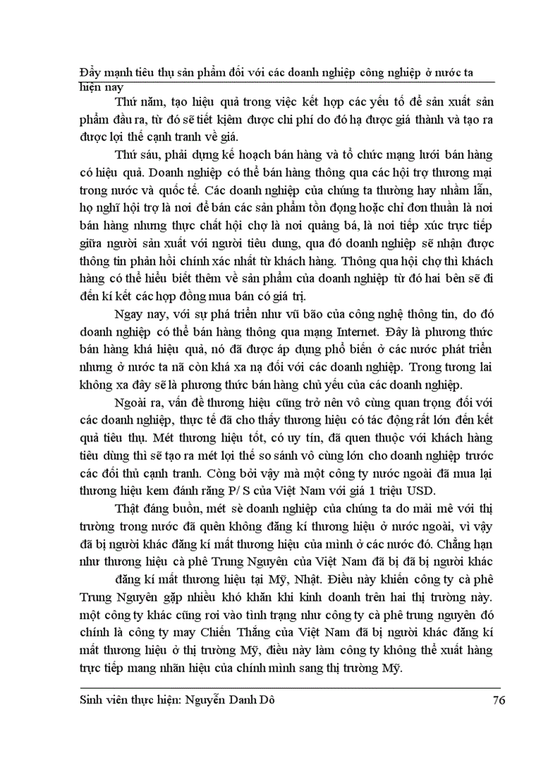 image for page Đẩy mạnh tiêu thụ sản phẩm đối với các doanh nghiệp ở nước ta hiện nay