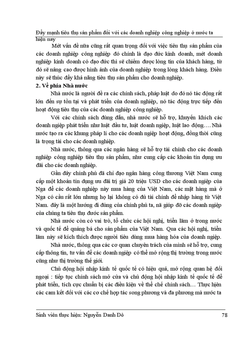 image for page Đẩy mạnh tiêu thụ sản phẩm đối với các doanh nghiệp ở nước ta hiện nay