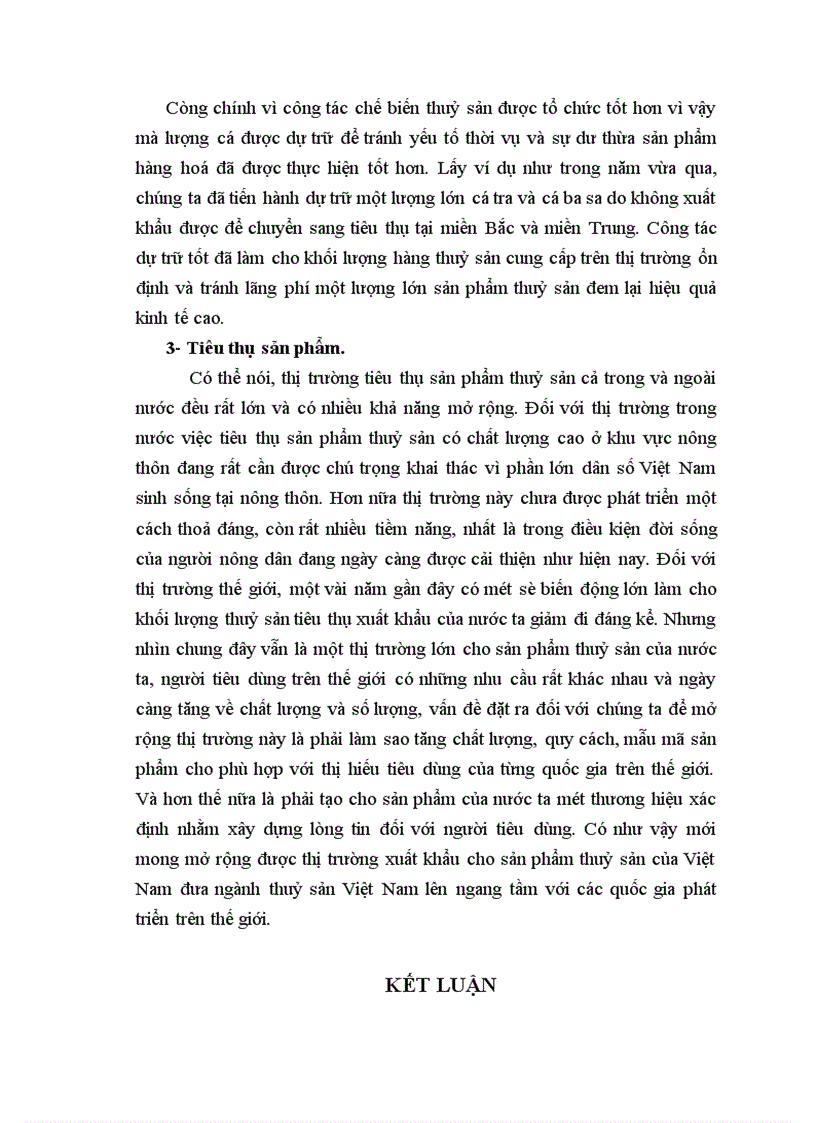 image for page Thị trường đầu ra cho sản phẩm thuỷ sản - thực trạng và tiềm năng