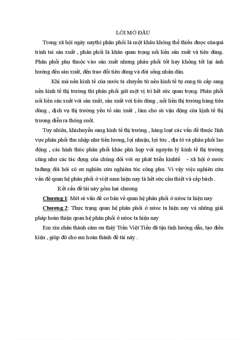image for page Thực trạng quan hệ phân phối ở nước ta hiện nay và những giải pháp hoàn thiện