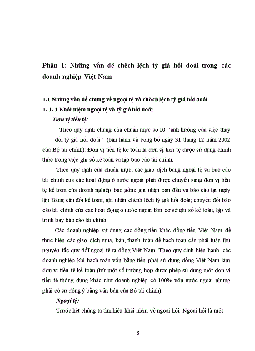 image for page Bàn về kế toán chêch lệch tỷ giá hối đoái trong các doanh nghiệp Việt nam