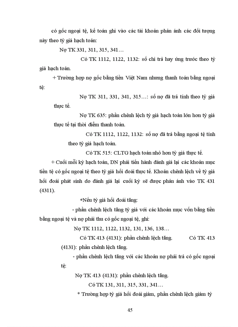 image for page Bàn về kế toán chêch lệch tỷ giá hối đoái trong các doanh nghiệp Việt nam