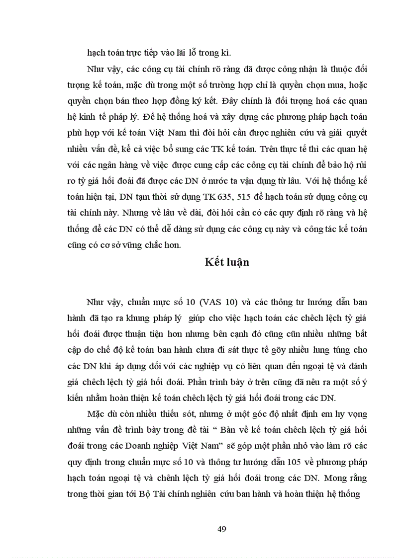 image for page Bàn về kế toán chêch lệch tỷ giá hối đoái trong các doanh nghiệp Việt nam