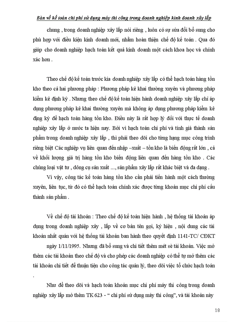 image for page Bàn về kế toán chi phí sử dụng máy thi công trong các doanh nghiệp kinh doanh xây lắp ở Việt Nam theo chế độ kế toán hiện hành