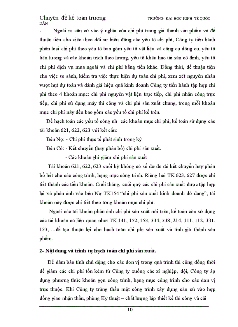 image for page Hoàn thiện hạch toán chi phí sản xuất và tính giá thành sản phẩm xây lắp tại Công ty Xây dựng số 1 Hà Nội