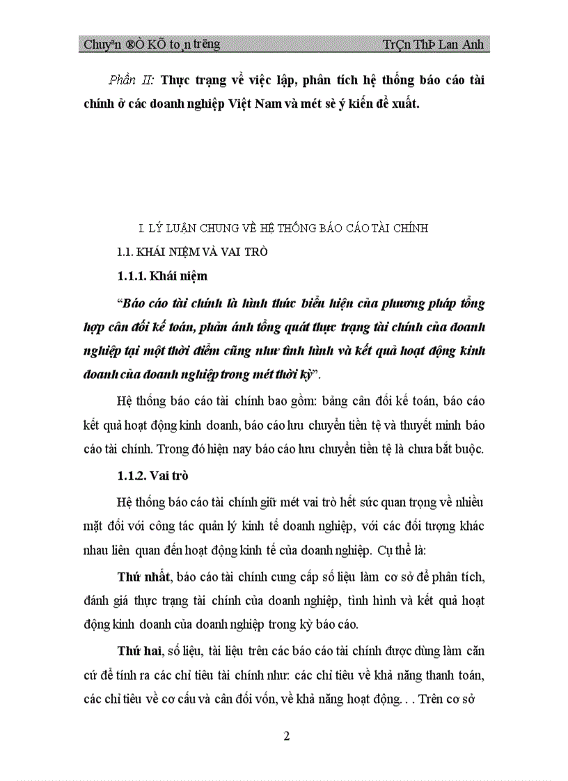 image for page Hoàn thiện việc lập và phân tích hệ thống báo cáo tài chính ở các doanh nghiệp Việt Nam