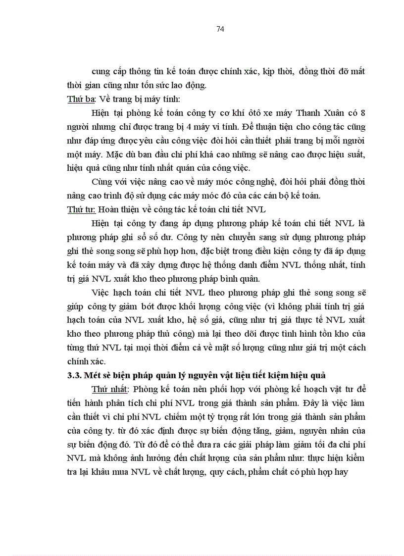 image for page Đề xuất các giải pháp nhằm nâng cao hiệu quả hoạt động của kế toán nguyên vật liệu tại công ty.