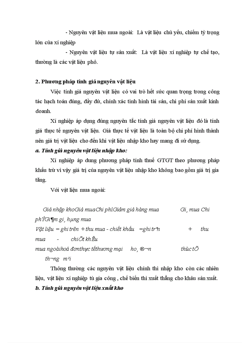 image for page Một số ý kiến, giải pháp đóng góp để hoàn thiện và nâng cao hiệu quả sử dụng nguyên vật liệu tại xí nghiệp.