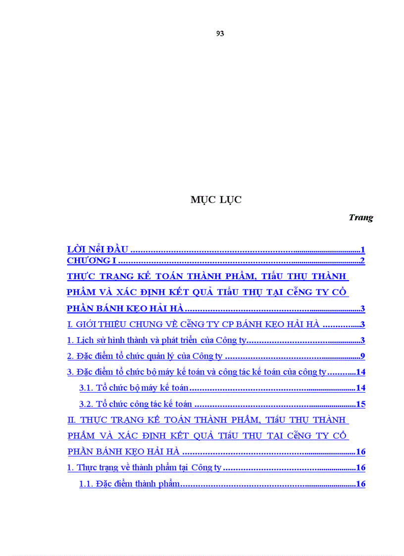 image for page Hoàn thiện kế toán thành phẩm, tiêu thụ thành phẩm và xác định kết quả tiêu thụ tại Công ty cổ phần bánh kẹo Hải Hà
