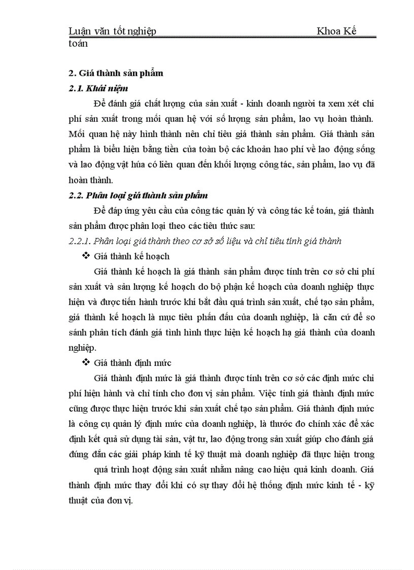 image for page Hạch toán tập hợp chi phí sản xuất và tính giá thành sản phẩm tại Công ty cổ phần xi măng Yên Bái