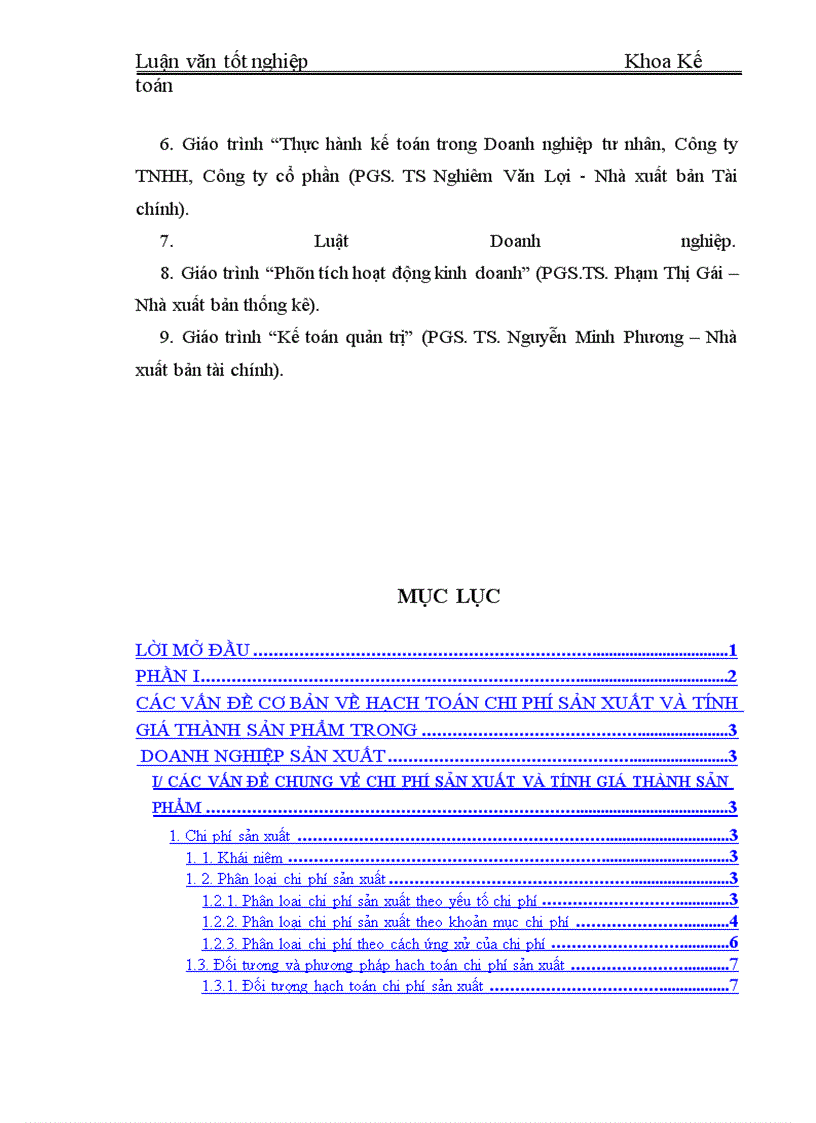 image for page Hạch toán tập hợp chi phí sản xuất và tính giá thành sản phẩm tại Công ty cổ phần xi măng Yên Bái