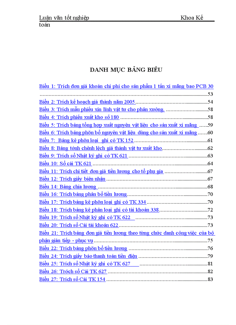 image for page Hạch toán tập hợp chi phí sản xuất và tính giá thành sản phẩm tại Công ty cổ phần xi măng Yên Bái