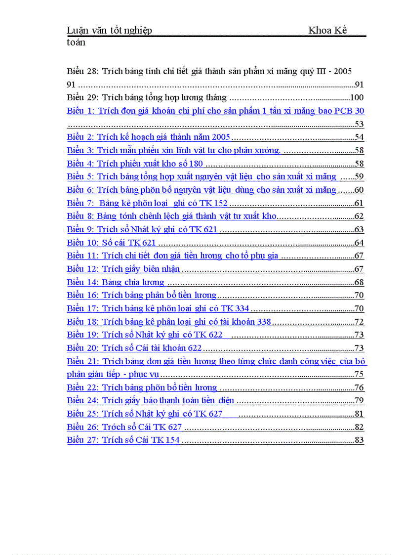 image for page Hạch toán tập hợp chi phí sản xuất và tính giá thành sản phẩm tại Công ty cổ phần xi măng Yên Bái