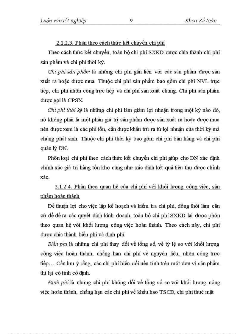 image for page Kế toán chi phí sản xuất và tính giá thành sản phẩm tại Công ty Cổ phần Nước uống Tinh khiết Sài Gòn SAPUWA