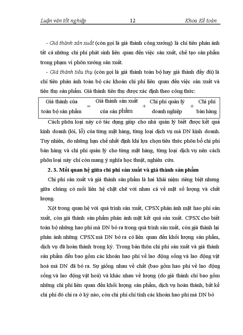 image for page Kế toán chi phí sản xuất và tính giá thành sản phẩm tại Công ty Cổ phần Nước uống Tinh khiết Sài Gòn SAPUWA