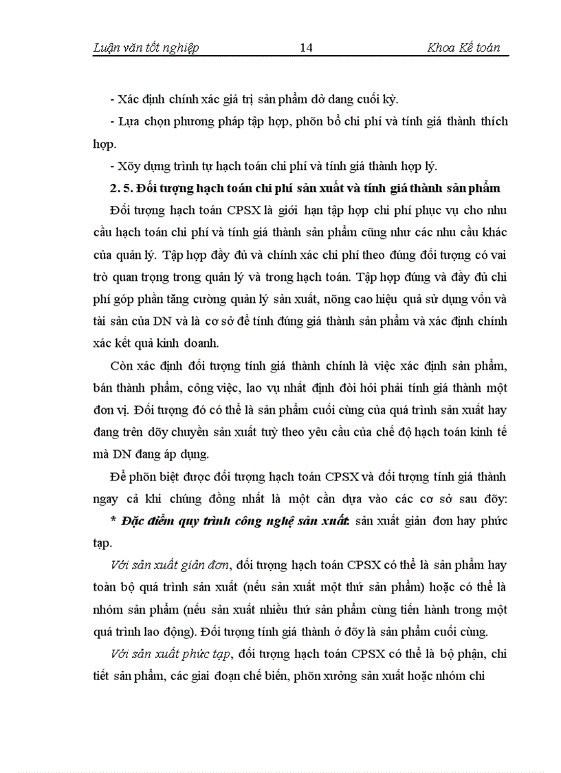 image for page Kế toán chi phí sản xuất và tính giá thành sản phẩm tại Công ty Cổ phần Nước uống Tinh khiết Sài Gòn SAPUWA