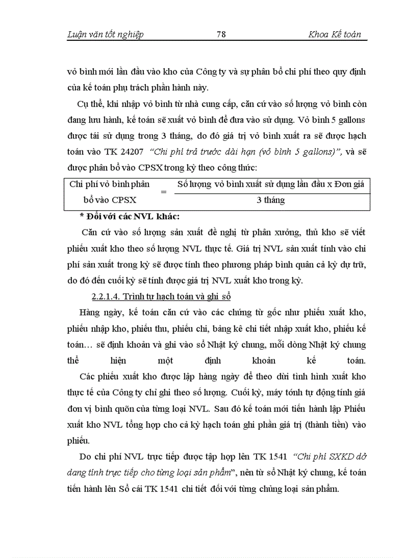 image for page Kế toán chi phí sản xuất và tính giá thành sản phẩm tại Công ty Cổ phần Nước uống Tinh khiết Sài Gòn SAPUWA