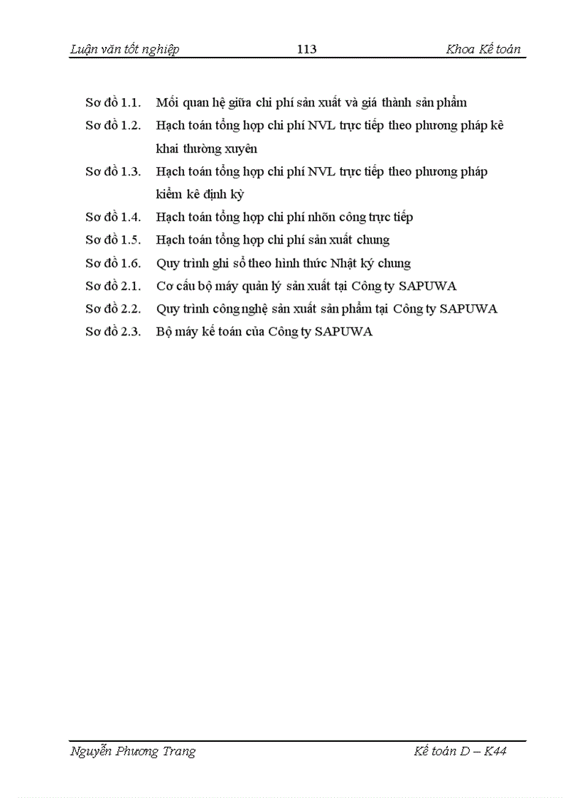 image for page Kế toán chi phí sản xuất và tính giá thành sản phẩm tại Công ty Cổ phần Nước uống Tinh khiết Sài Gòn SAPUWA