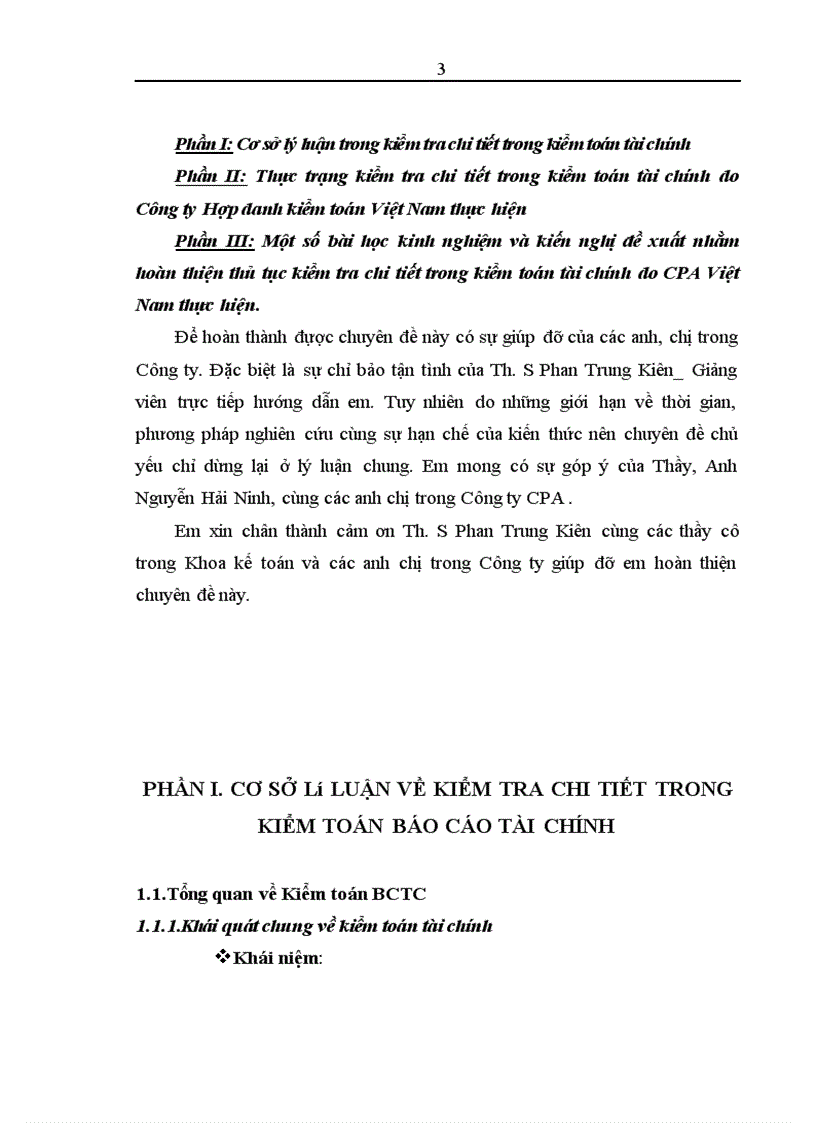 image for page Thủ tục kiểm tra chi tiết trong quy trình kiểm toán báo cáo tài chính do Công ty Hợp danh kiểm toán Việt Nam thực hiện