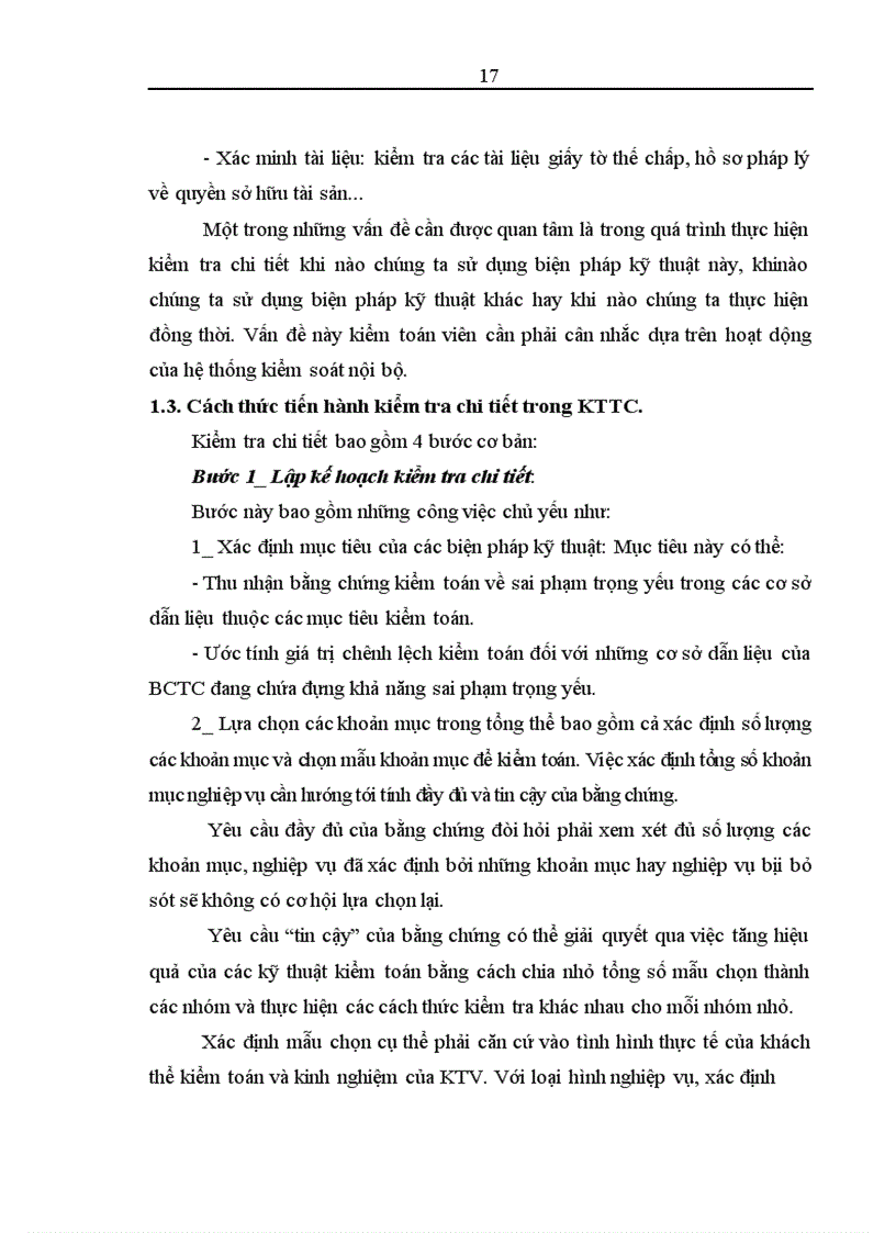 image for page Thủ tục kiểm tra chi tiết trong quy trình kiểm toán báo cáo tài chính do Công ty Hợp danh kiểm toán Việt Nam thực hiện