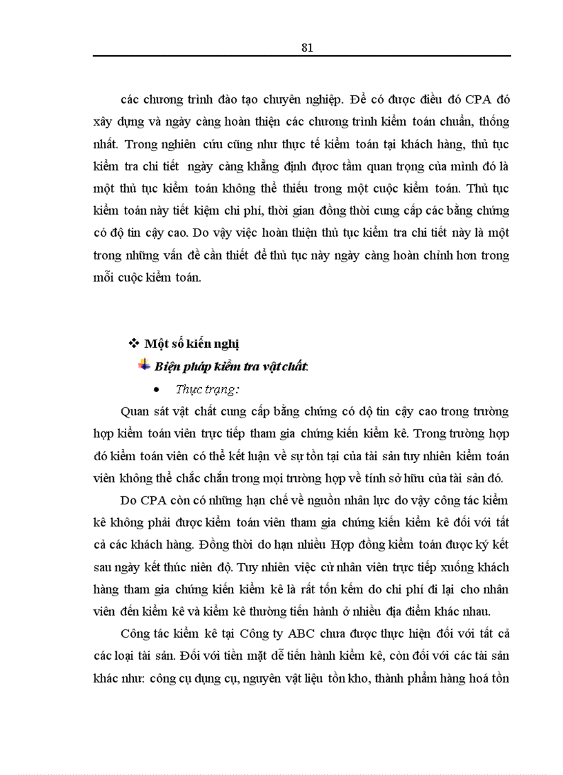 image for page Thủ tục kiểm tra chi tiết trong quy trình kiểm toán báo cáo tài chính do Công ty Hợp danh kiểm toán Việt Nam thực hiện