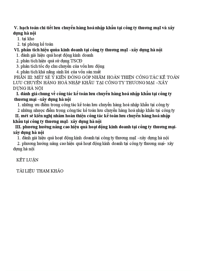 image for page Hoàn thiện công tác kế toán lưu chuyển hàng hoá nhập khẩu tại công ty Thương mại và xây dựng Hà Nội