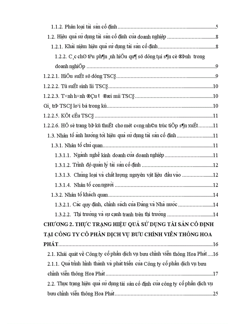 image for page Giải pháp nâng cao hiệu quả sử dụng tài sản cố định của Công ty cổ phần dịch vụ bưu chính viễn thông Hoa Phát.