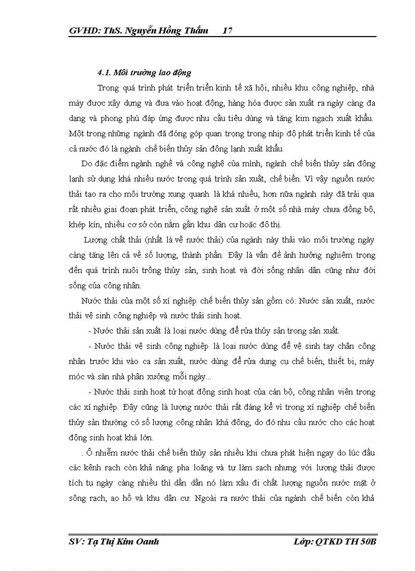 image for page Thực trạng điều kiện lao động của công nhân ngành chế biến thủy sản tại Việt Nam