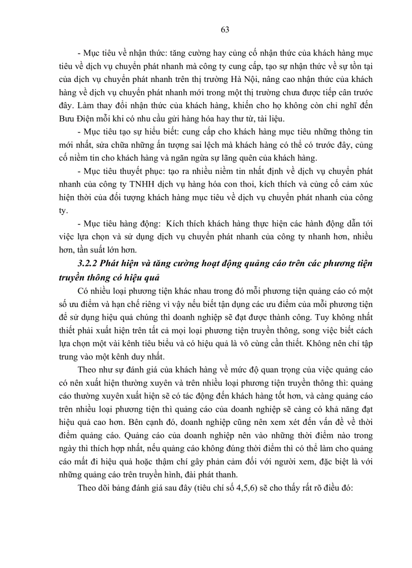 image for page Các giải pháp hoàn thiện hoạt động quảng cáo cho dịch vụ chuyển phát nhanh của công ty “tnhh thương mại và dịch vụ hàng hóa con thoi”