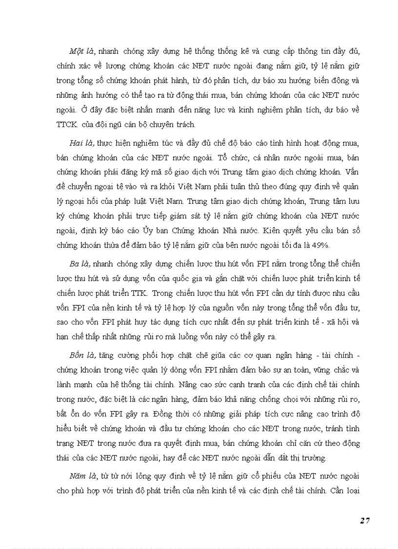 image for page Giải pháp trong việc thu hút và quản lý nguồn vốn đầu tư gián tiếp nước ngoài FPI tại Việt Nam