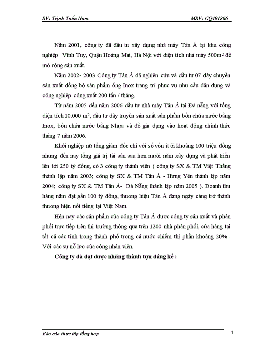 image for page Đánh giá hoạt động kinh doanh của công ty tnhh sản xuất và thương mại tân á và dịnh hướng phát triển của công ty