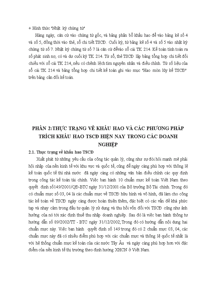 image for page Bàn về hạch toán khấu hao TSCĐ