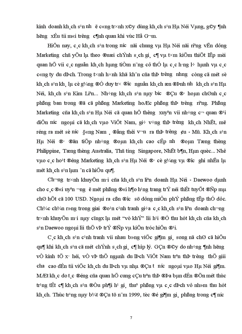 image for page Vận dụng marketing trong kinh doanh khách sạn